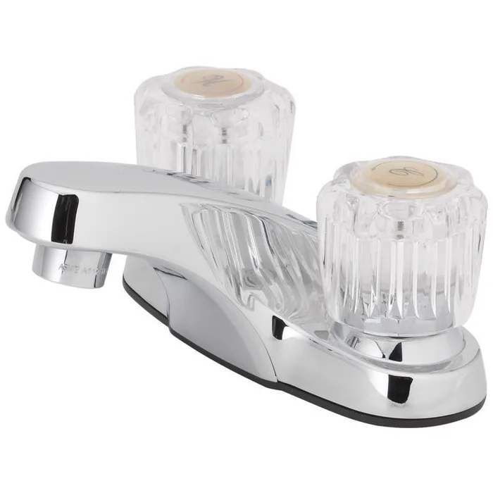 Oakbrook Collection Essentials Chrome Transitional Two-Handle Bathroom Sink Faucet 4 in.