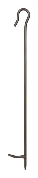 Panacea Open Hearth Black Matte Steel Fireplace Poker