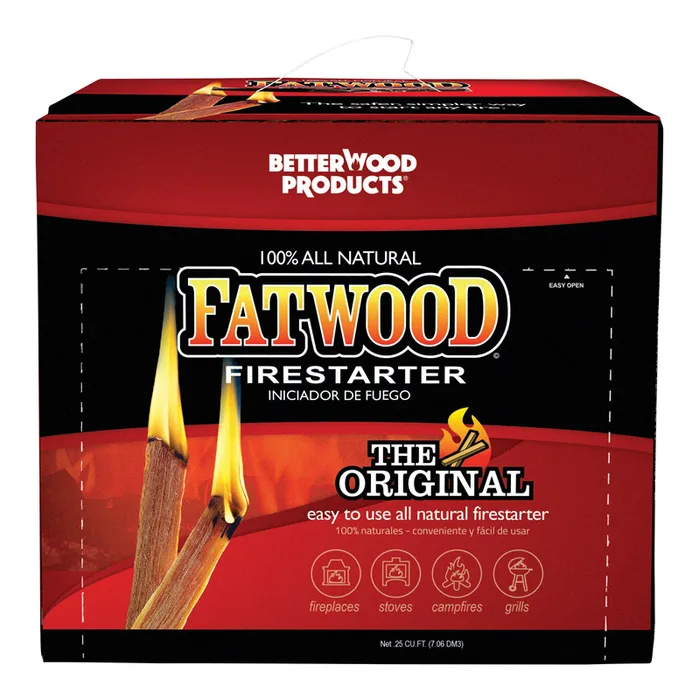 Better Wood Products Fatwood Pine Resin Stick Fire Starter 15 min 0.25 cu ft