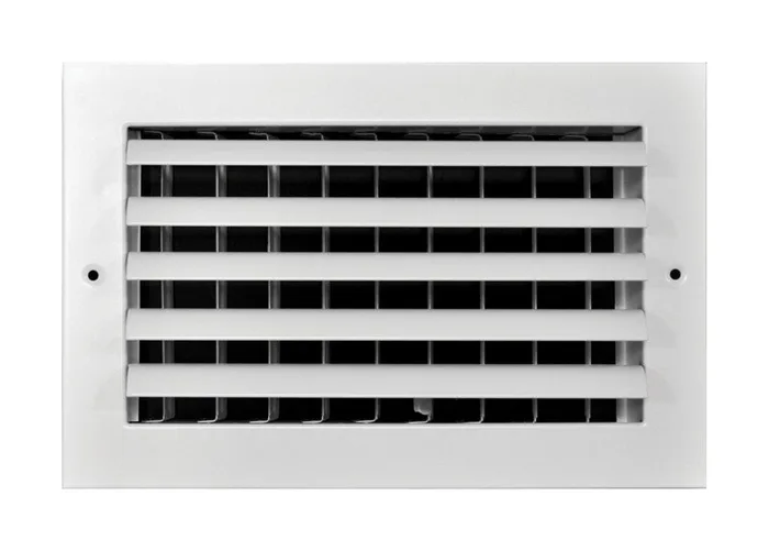 Tru Aire 4 in. H X 8 in. W 1-Way White Aluminum Wall/Ceiling Register