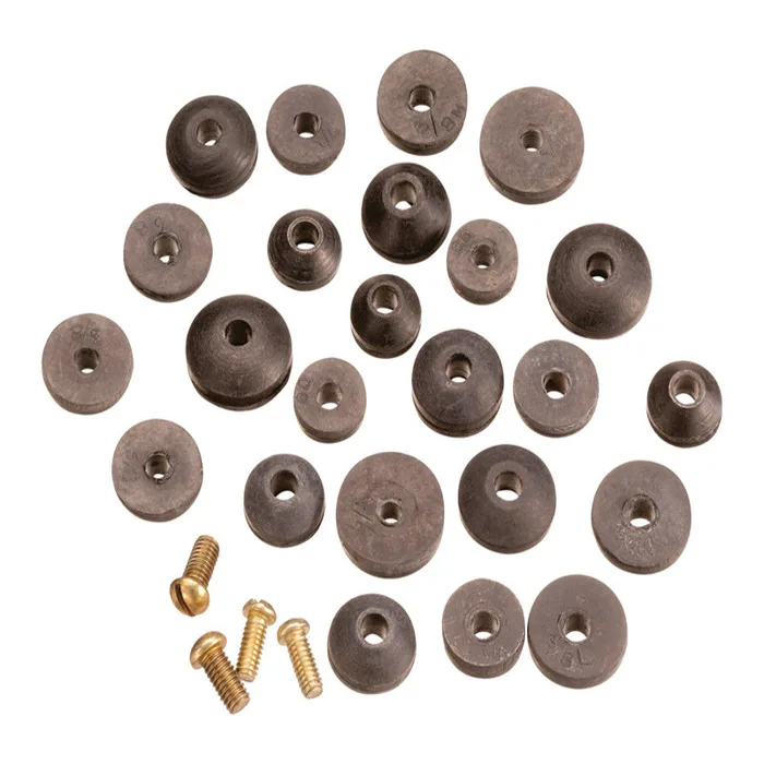 Plumb Pak Assorted in. D Rubber Beveled Faucet Washer 24 pk (Pack of 6)