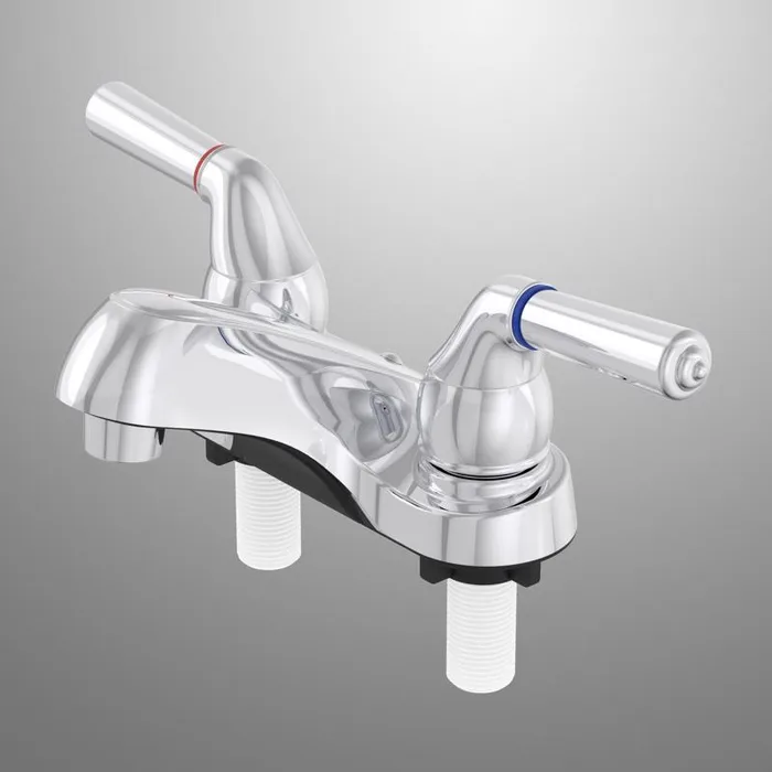 Home Plus Chrome Contemporary Centerset Bathroom Sink Faucet 4 in.