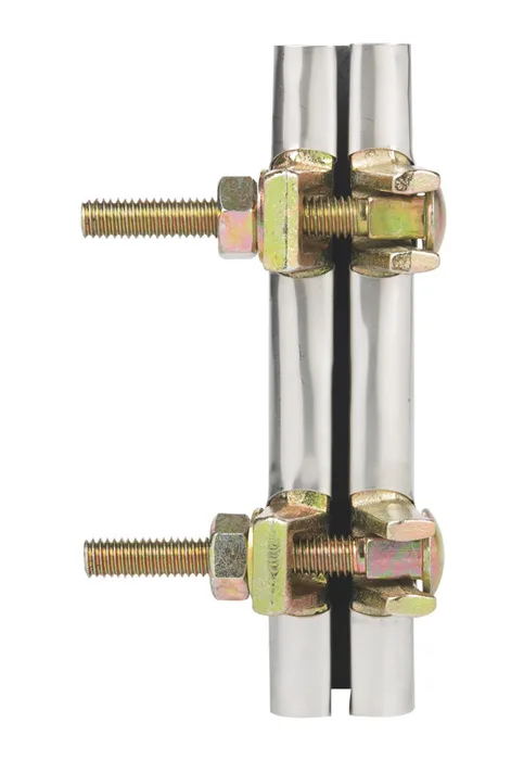 B&K 3/4 in. Galvanized 430 Stainless Steel Pipe Repair Clamp (Pack of 3)