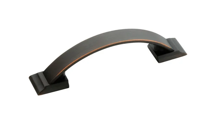 Amerock Candler Transitional Arch Cabinet Pull 3 in. Oil Rubbed Bronze Brown 5 pk