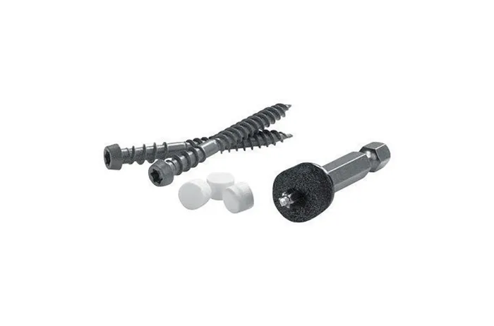 FastenMaster Cortex No. 2 in. X 2 in. L Square Trim Head Deck Screws and Plugs Kit 1 pk