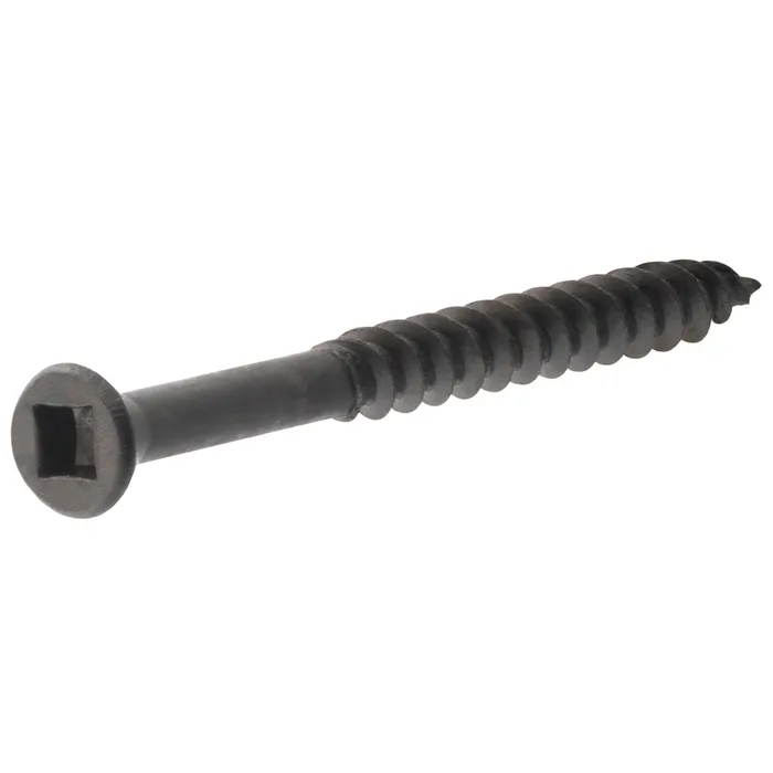 HILLMAN No. 6 X 1-5/8 in. L Square Black Phosphate Fine Trim Screws 75 pk
