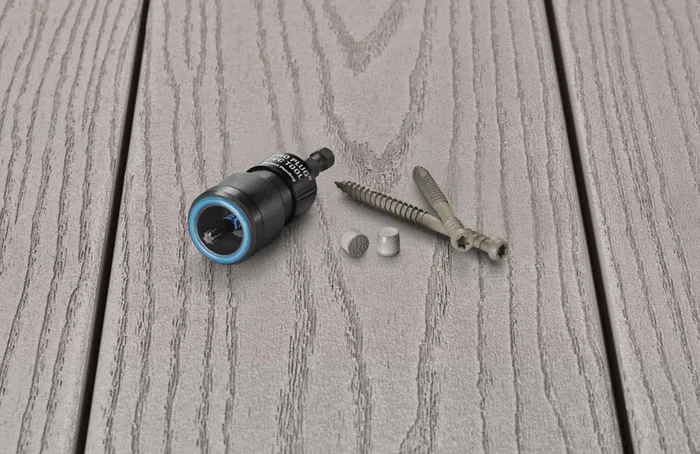 Starborn Pro Plug No. 10 X 2-3/4 in. L Slate Gray Star Trim Head Deck Screws and Plugs Kit 1 pk
