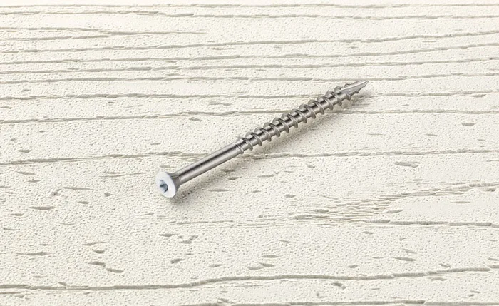 Starborn Headcote No. 7 X 2-1/4 in. L White Star Trim Head Deck Screws 350 pk