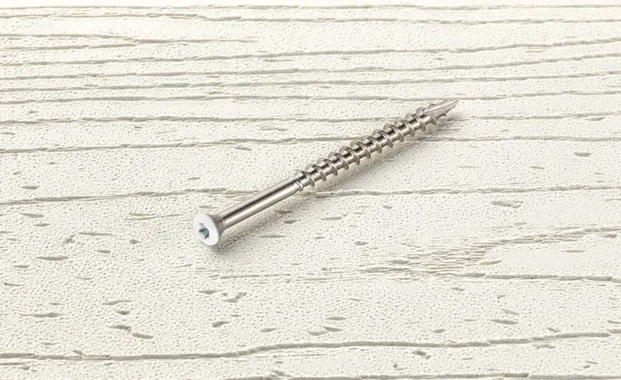 Starborn Headcote No. 8 X 2-1/2 in. L White Star Trim Head Deck Screws 350 pk