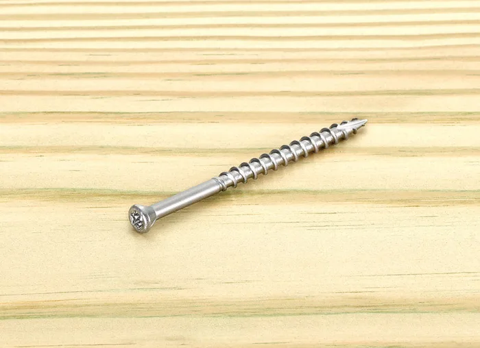 Starborn Deckfast No. 7 X 2-1/4 in. L Silver Star Trim Head Deck Screws 1 lb