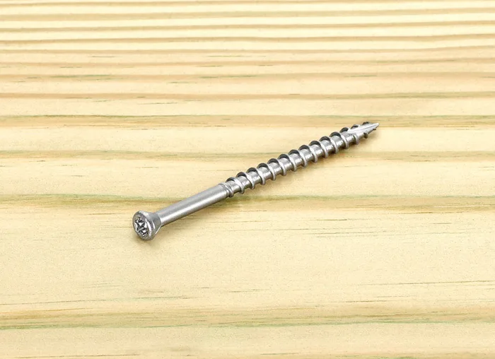 Starborn Deckfast No. 7 X 2-1/4 in. L Silver Star Trim Head Deck Screws 75 pk
