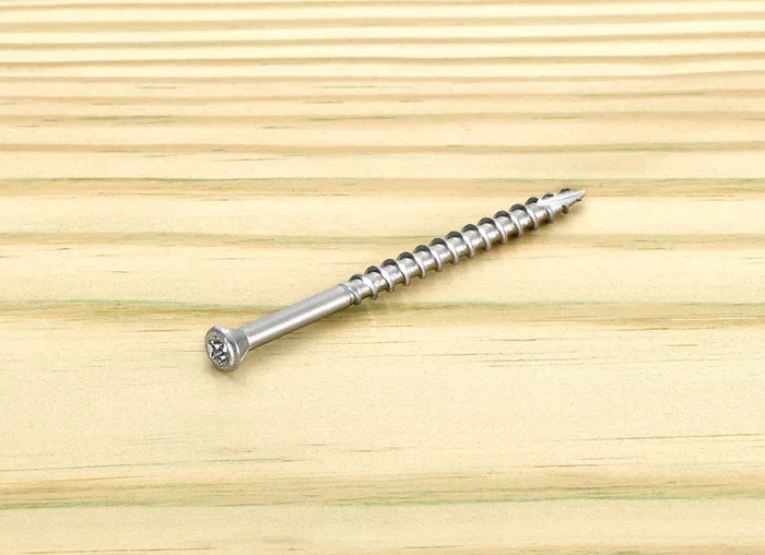 Starborn Deckfast No. 8 X 2-1/2 in. L Silver Star Trim Head Deck Screws 75 pk