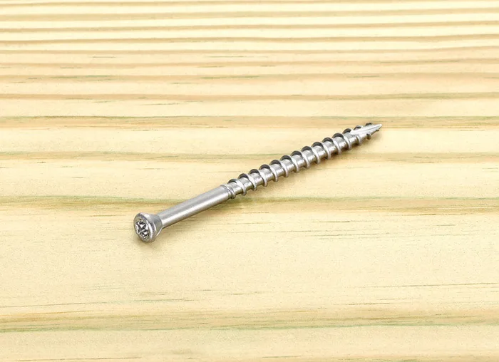 Starborn Deckfast No. 8 X 3 in. L Silver Star Trim Head Deck Screws 75 pk