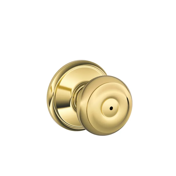 Schlage Georgian Classic Bright Brass/Bright Chrome Privacy Knob