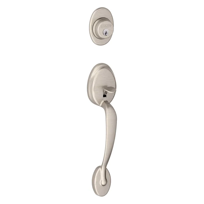 Schlage Plymouth Satin Nickel Handleset
