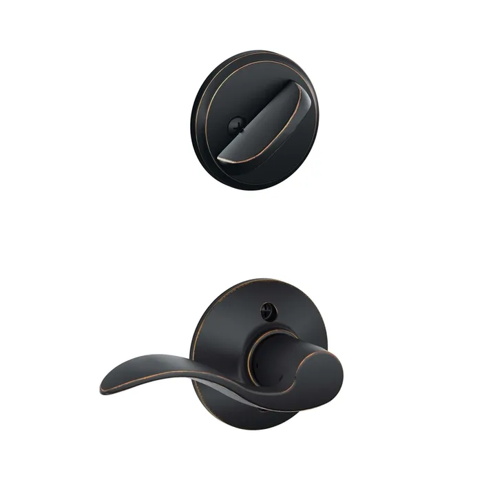 Schlage Modern Aged Bronze Handleset