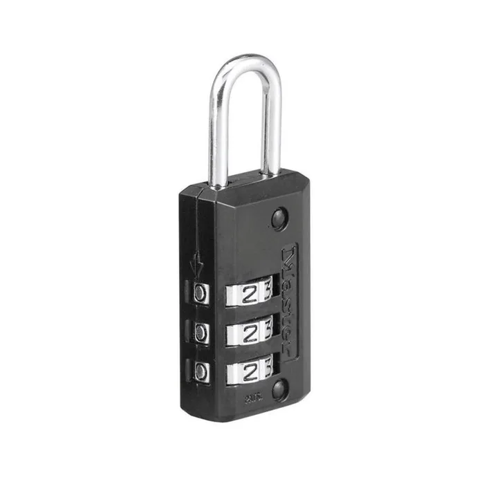 Master Lock 2.18 in. H X 13/16 in. W Steel 3-Dial Combination Luggage Lock