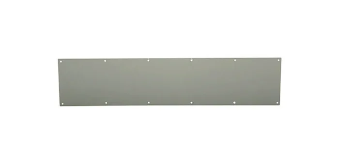 Ives 34 in. L Satin Gray Stainless Steel Push Plate 1 pc