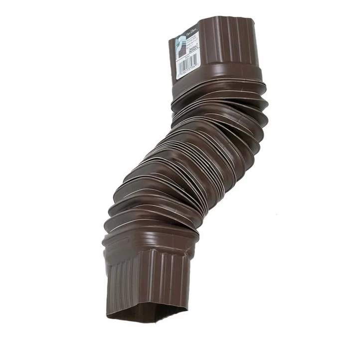 Amerimax 2 in. H X 3 in. W X 7.5 in. L Brown Vinyl Gutter Elbow