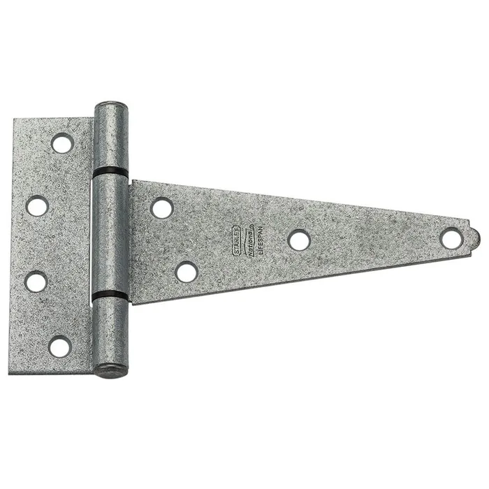 National Hardware 6 in. W X 6 in. L Galvanized Silver Steel Heavy Duty T Hinge 2 pk