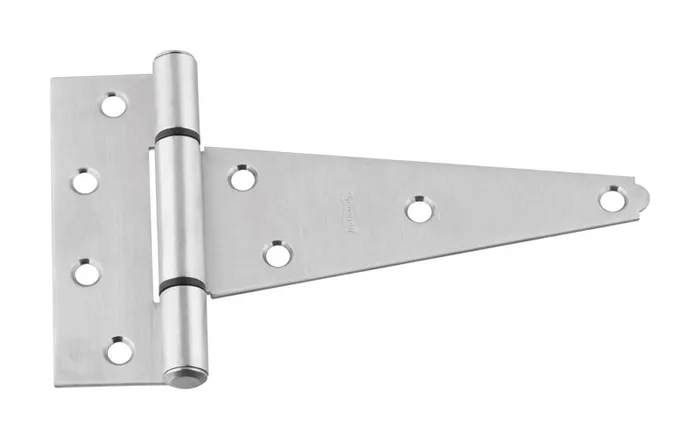 National Hardware 6 in. W X 6 in. L Silver Stainless Steel Heavy Duty T Hinge 1 pk