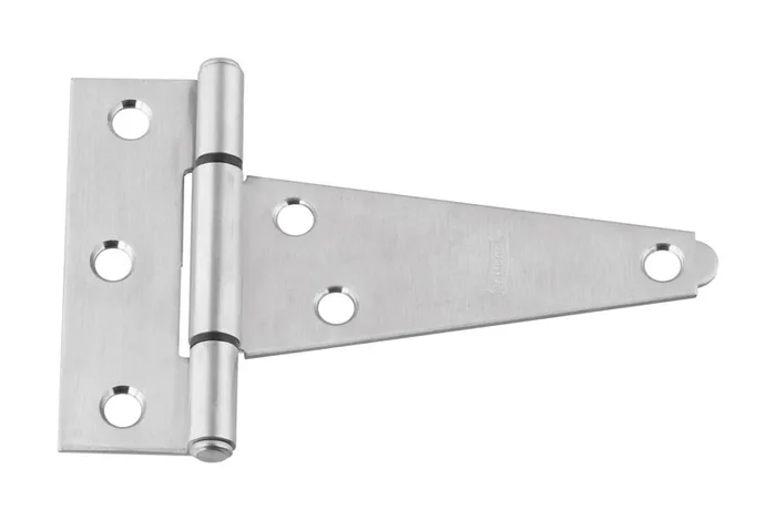 National Hardware 4 in. W X 4 in. L Silver Stainless Steel Heavy Duty T Hinge 1 pk