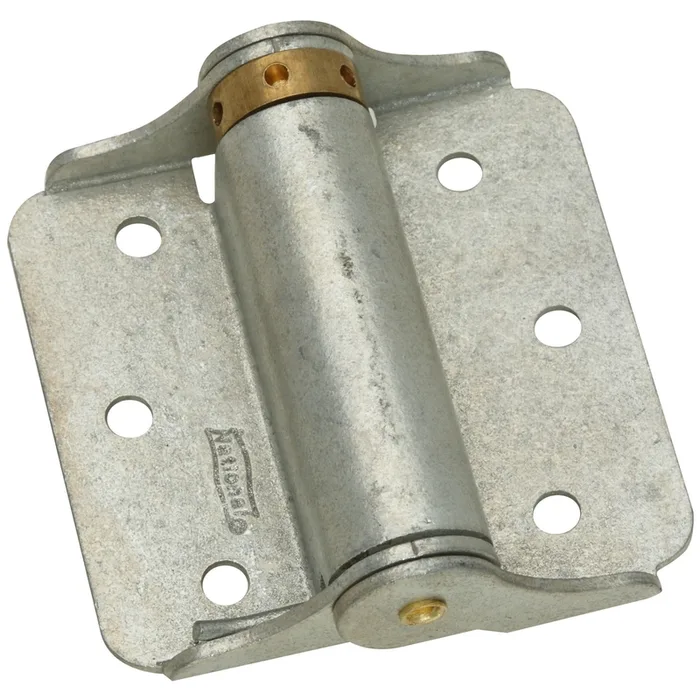 National Hardware 3 in. W X 3 in. L Galvanized Silver Steel Spring Hinge 2 pk