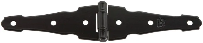 National Hardware 4 in. W X 4 in. L Black Steel Ornamental Strap Hinge 1 pk