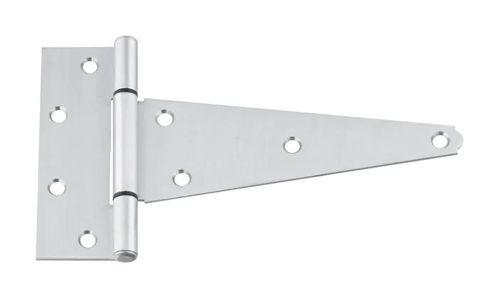 National Hardware 8 in. W X 8 in. L Stainless Steel Silver Stainless Steel Heavy Duty T Hinge 1 pk