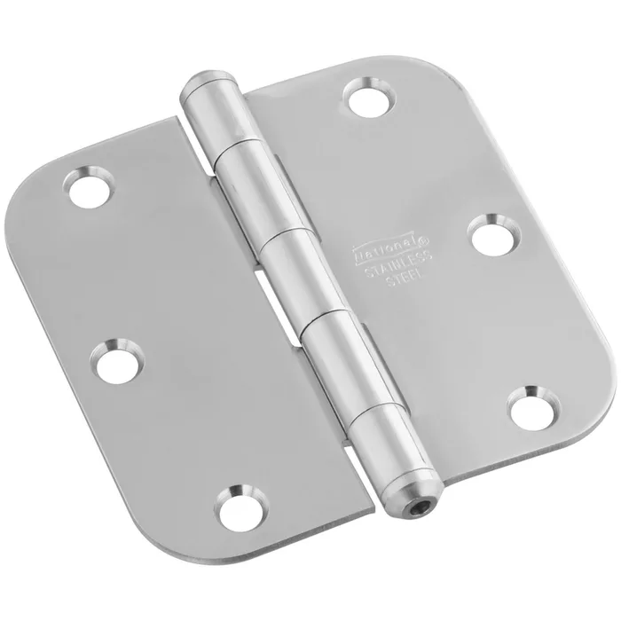 National Hardware 3-1/2 in. L Stainless Steel Door Hinge 1 pk