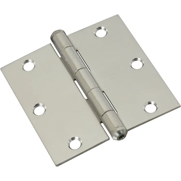 National Hardware 3-1/2 in. L Stainless Steel Door Hinge 1 pk