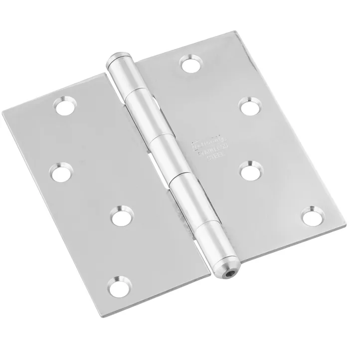 National Hardware 4 in. L Stainless Steel Door Hinge 1 pk
