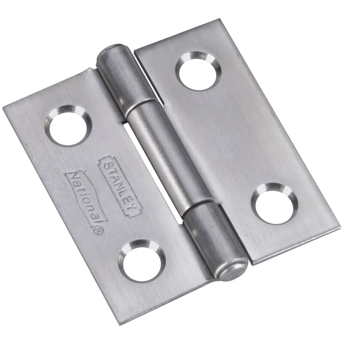 National Hardware 1-1/2 in. L Stainless Steel Door Hinge 2 pk