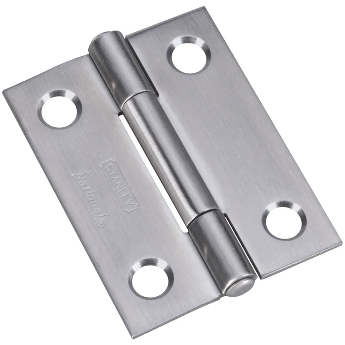 National Hardware 2 in. L Stainless Steel Narrow Hinge 2 pk