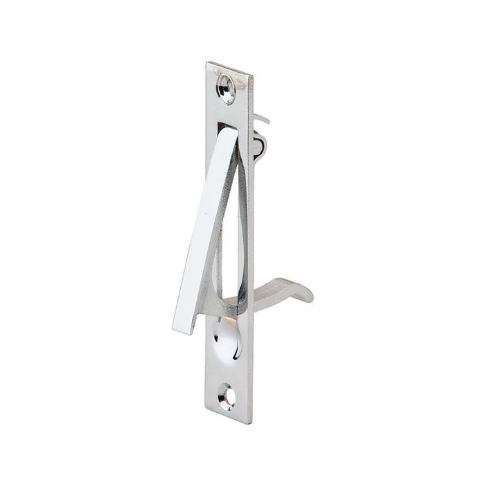 Ives 3-7/8 in. L Bright Chrome Brass Sliding Door Edge Pull