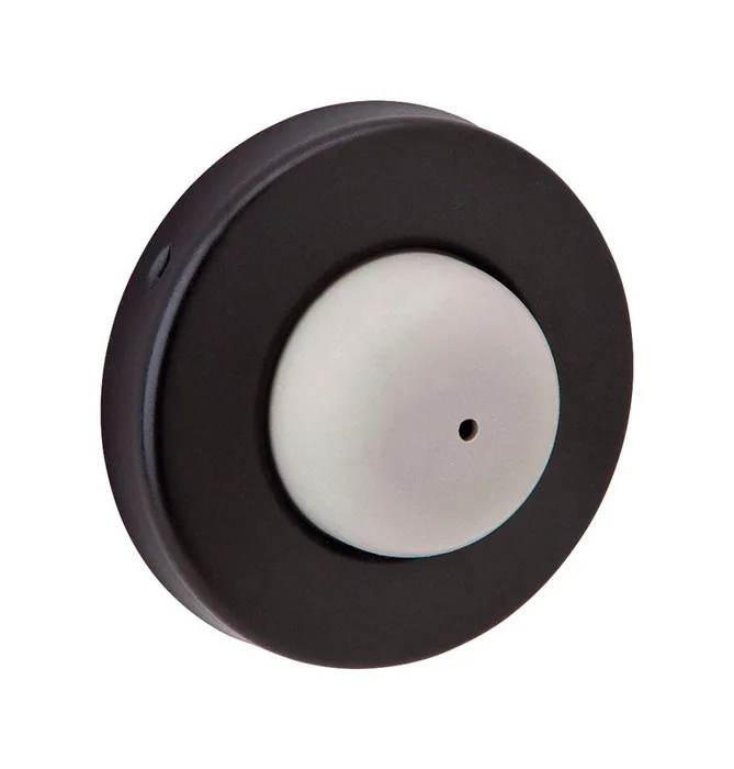 Ives 1 in. W X 3/8 in. L Brass Oil Rubbed Bronze Wall Door Stop Mounts to wall