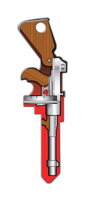 Lucky Line Tommy Gun House Key Blank Single For Schlage Multicolored (Pack of 5)