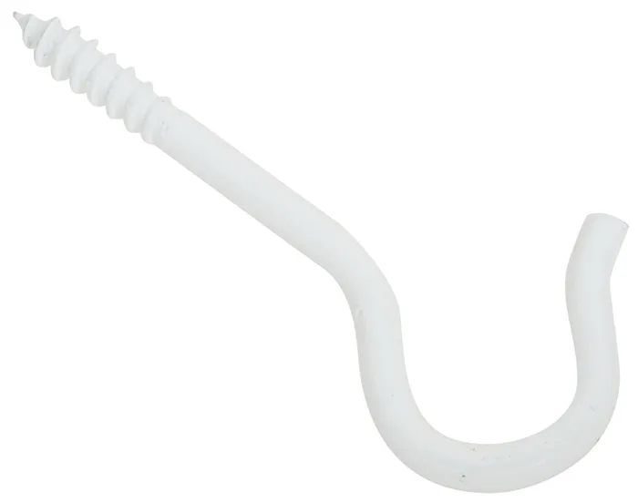 National Hardware 2.5 in. L White Steel Ceiling Hook 25 lb. cap. 1 pk