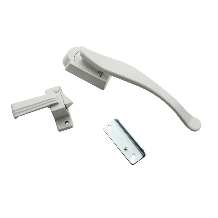 National Hardware Zinc-Plated White Zinc Lever Latches 1 pk