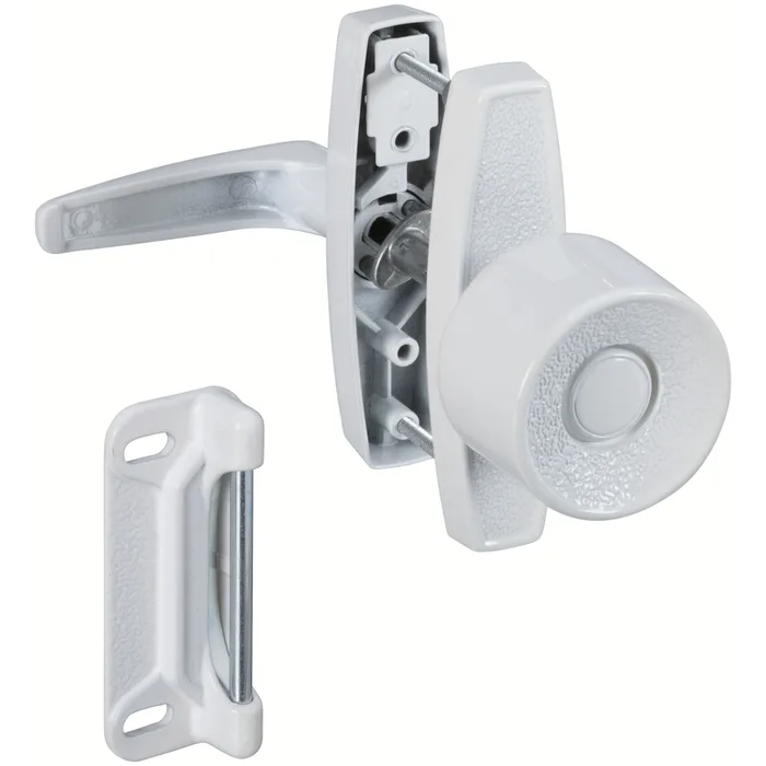 National Hardware Bright White Zinc Universal Knob Latch 1 pk