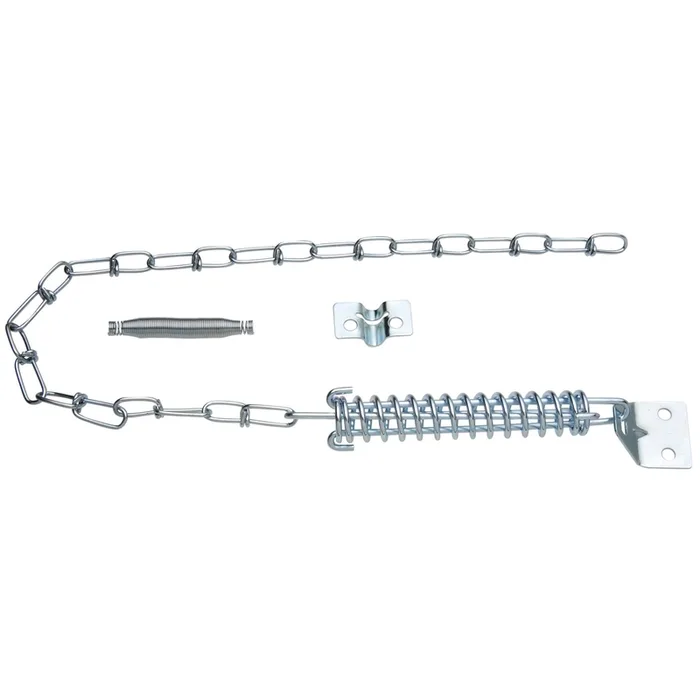 National Hardware 3.55 in. L Steel Zinc Plated Silver Door Stop Mounts to door .7 in.