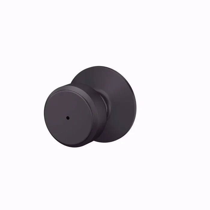 Schlage Bowery Matte Black Bed and Bath Knob
