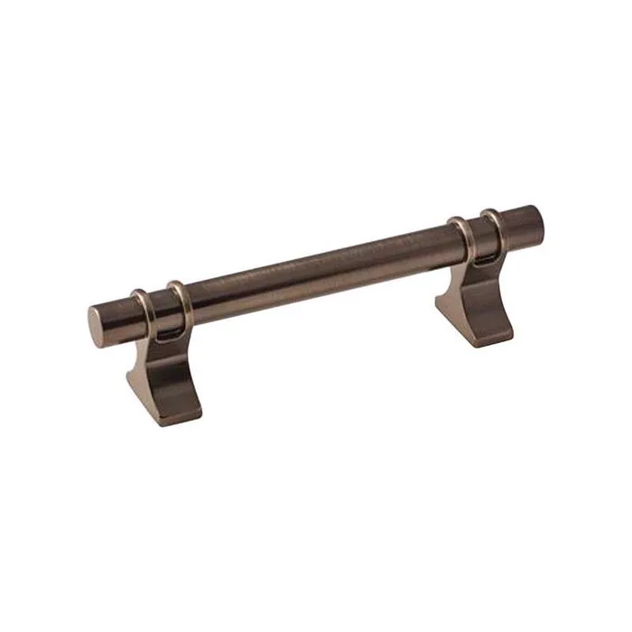 Amerock Davenport Transitional Bar Cabinet Pull 3-3/4 in. Gunmetal Gray 1 pk