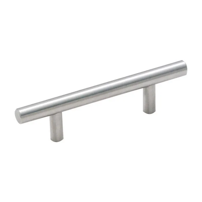 Amerock Contemporary Bar Cabinet Pull 3 in. Sterling Nickel Silver 1 pk