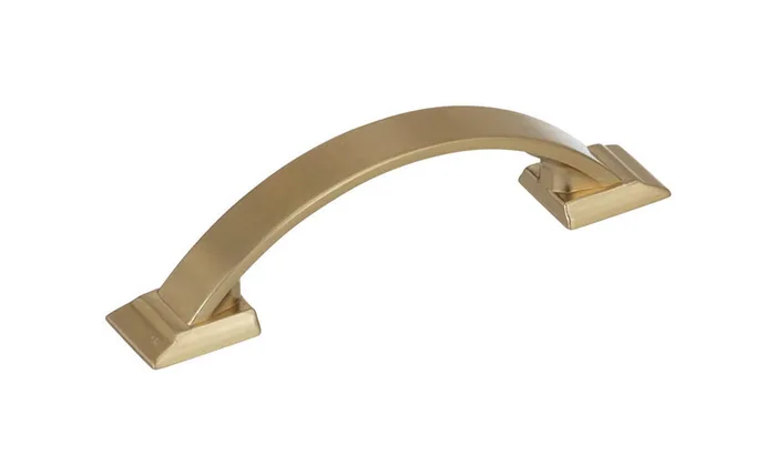 Amerock Candler Collection Transitional Arch Cabinet Pull 3 in. Golden Champagne Gold 1 pk
