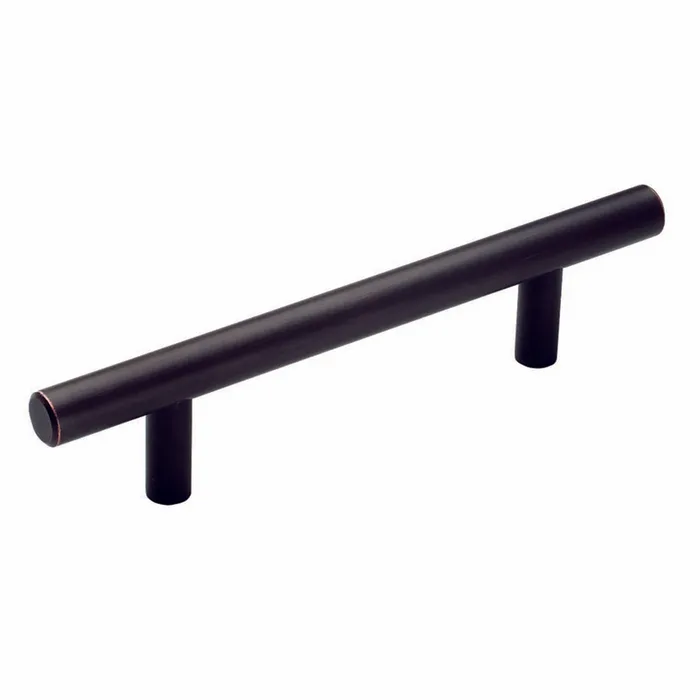 Amerock Bar Pulls Collection Contemporary Bar Cabinet Pull 3-3/4 in. Oil Rubbed Bronze Brown 1 pk