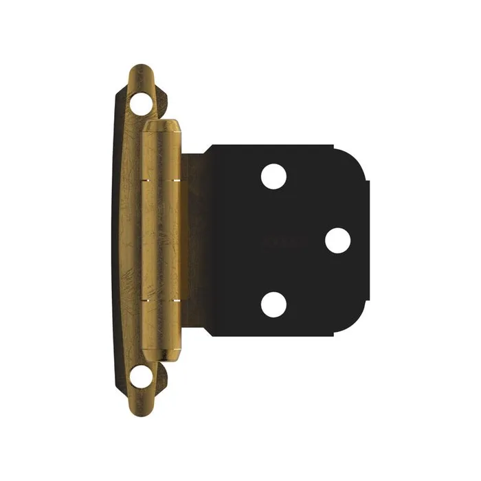 Amerock 2-3/4 in. L Antique Brass Door Hinge 2 pk