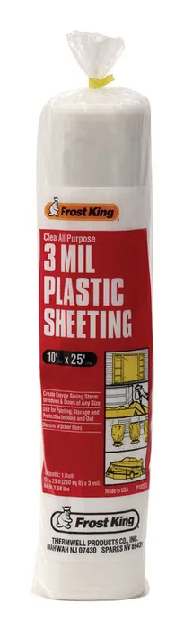 Frost King Plastic Sheeting 3 mil X 10 ft. W X 25 ft. L Plastic Clear (Pack of 12)