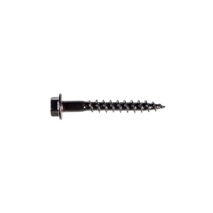 Simpson Strong-Tie Outdoor Accents No. 10 X 1-1/2 in. L Hex Black Bold Wood Screws 50 pk
