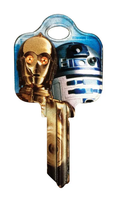 HILLMAN Star Wars Droids House/Padlock Universal Key Blank Single Multicolored (Pack of 5)